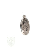 Toermalijnkwarts zilveren hanger nr. 27 - 6 gram | Edelsteen sieraad