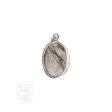 Toermalijnkwarts zilveren hanger nr. 27 - 6 gram | Edelsteen sieraad