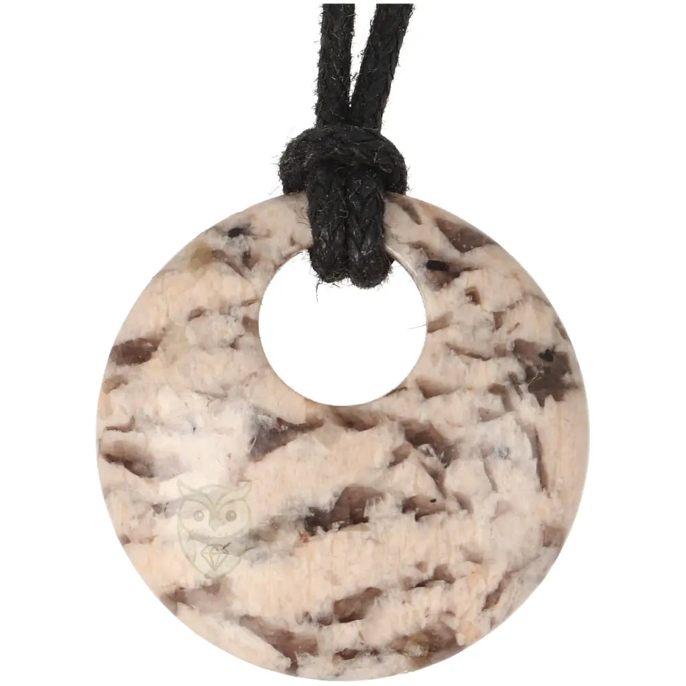 Veldspaat circle donut hanger nr. 18 - 10 gram | Edelsteen sieraad