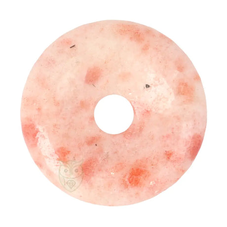Zonnesteen donut hanger nr. 12 - Ø 4 cm | Edelsteen sieraad