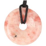Zonnesteen donut hanger nr. 12 - Ø 4 cm | Edelsteen sieraad