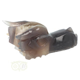 Unieke agaat chalcedoon geode draken schedel 618 gram
