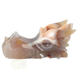 Agaat Chalcedoon Geode Drakenschedel 619 gram