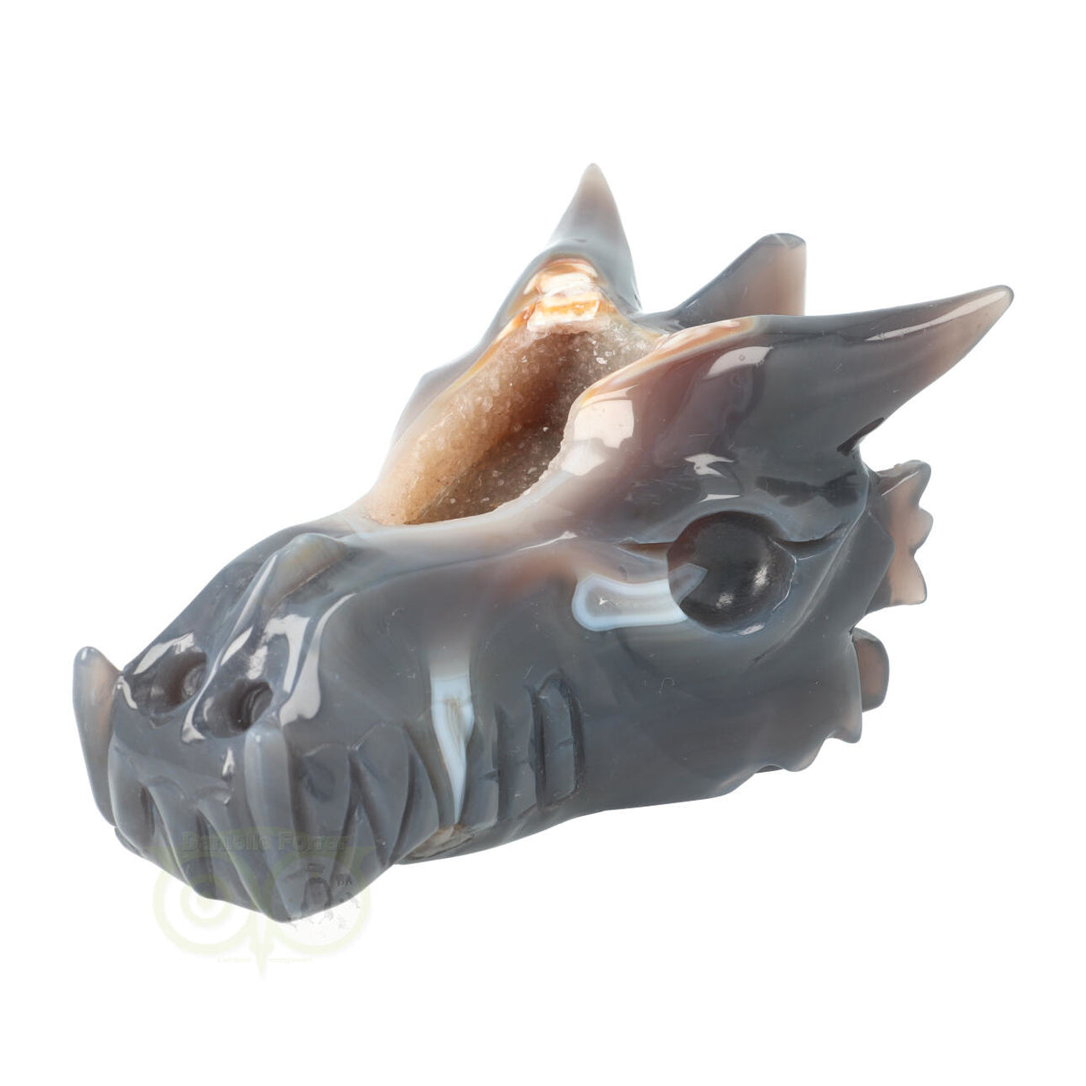 Agaat Chalcedoon Geode Drakenschedel 952 gram