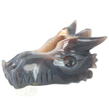 Agaat Chalcedoon Geode Drakenschedel 952 gram