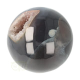 Agaat Druzy geode bol Nr 12  - Ø 7.82 cm