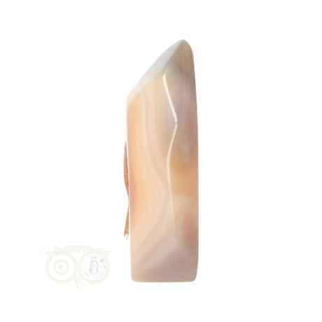 agaat geode kristal plat model oranje