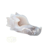 Kleine agaat geode draak 157 gram met subtiele structuur