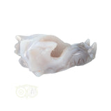 Agaat geode draak 157 gram klein formaat edelsteen