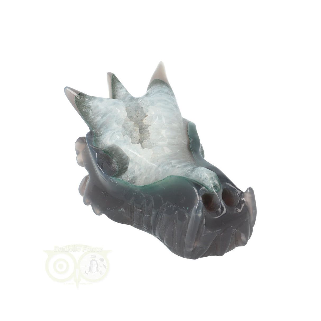 Agate Geode Dragon Skull 234 grams