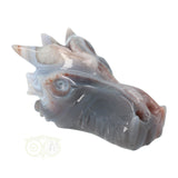 Agate Geode Dragon Skull 596 grams