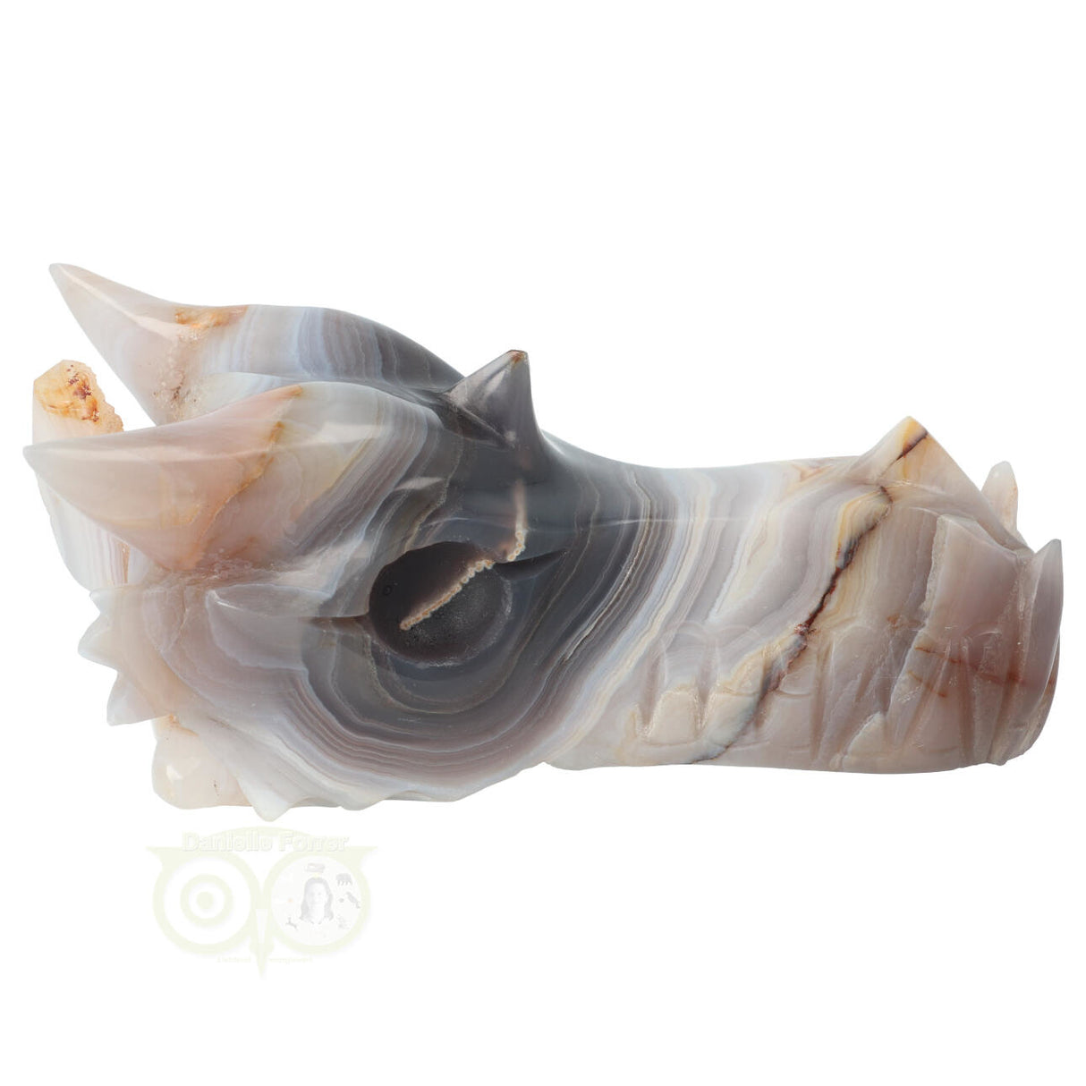 Agaat Geode Drakenschedel 682 gram