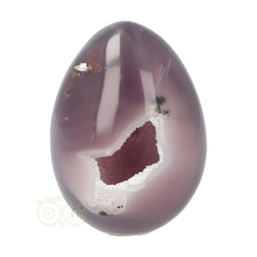 Agaat geode ei 343 gram nr. 8 – dieppaars grijs met open geode holte – Madagaskar – Webshop Danielle Forrer
