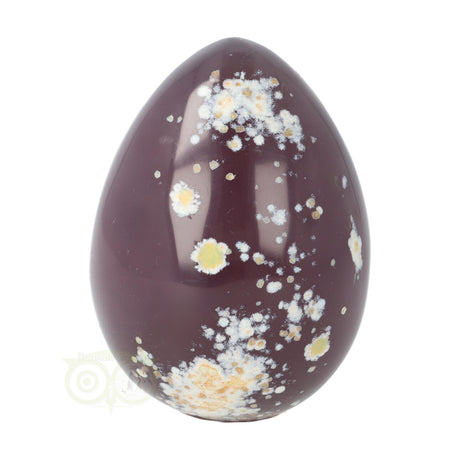 Agaat geode ei nr. 8 – detailopname witte insluitsels – Madagaskar – Webshop Danielle Forrer