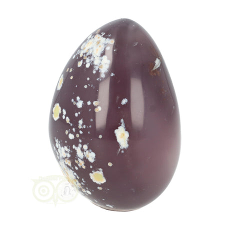 Agaat geode ei nr. 8 – schuin bovenaanzicht – glad gepolijst oppervlak – Madagaskar – Webshop Danielle Forrer