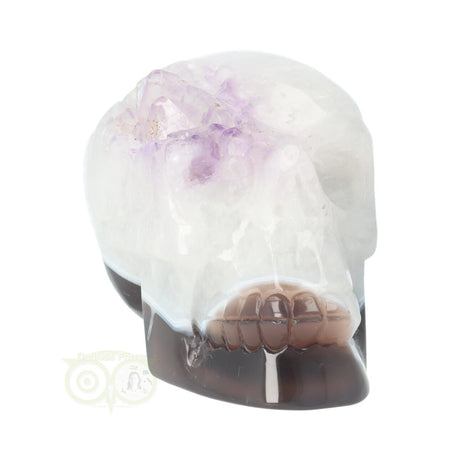 Agaat kristallen schedel 845 gram