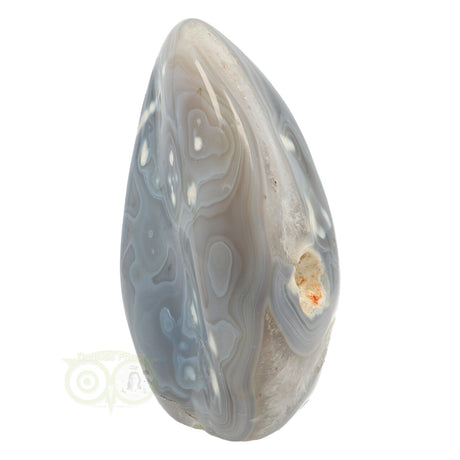 Agaat sculptuur met kwarts nr. 1 - 1,3 kg - Madagaskar | Edelsteen sculptuur