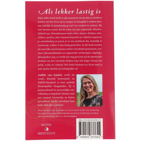 Als lekker lastig is - Judith van Gaalen - achterkant boek paperback – Webshop Danielle Forrer