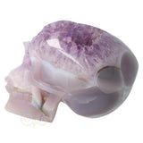 Amethist - Agaat Geode kristallen schedel 3.9 kg