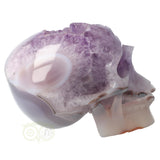 Amethist - Agaat Geode kristallen schedel 3.9 kg