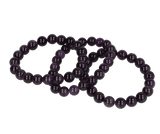 Amethyst-Armband 10 mm (Dunkelviolett)