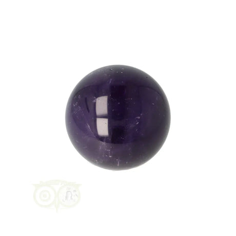 Amethist bol 45 gram nr. 28 – onderaanzicht met diepe paarse kleur en subtiele inclusies – Brazilië – Webshop Danielle Forrer