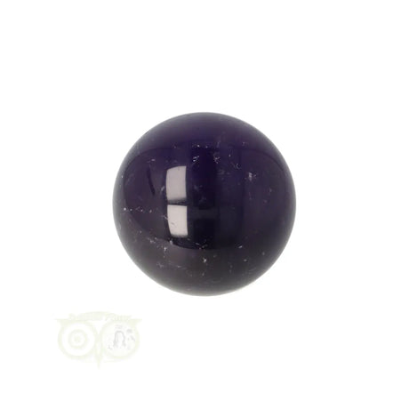 Amethist bol 45 gram nr. 28 – lichtval van onderaf met donkerpaarse schaduwwerking – Brazilië – Webshop Danielle Forrer