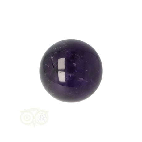 Amethist bol 45 gram nr. 28 – driekwart aanzicht met rijke paarse tint en zachte glans – Brazilië – Webshop Danielle Forrer