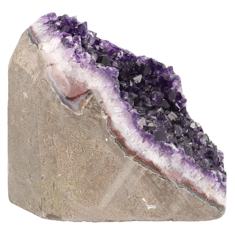 Ruwe amethist kerk cluster 2375 gram met diepe paarse tint