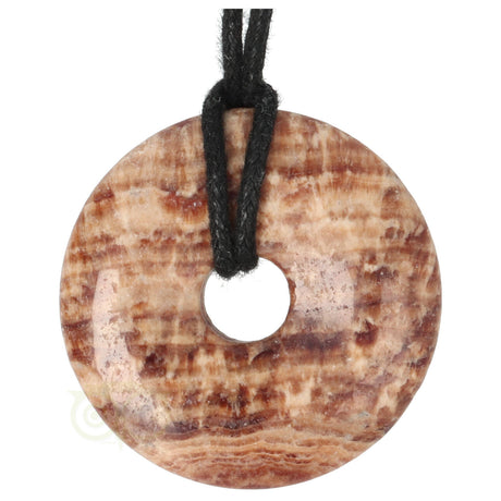 edelsteen donut hanger aragoniet