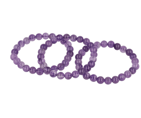 Bracelet amethyst 8 mm