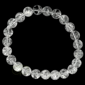 iris bergkristal armband 8 mm 19 cm