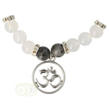 Armband Labradoriet / witte agaat - Ohm