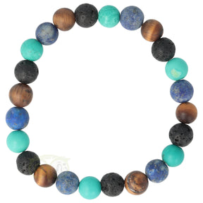 Multi Stone Armband 8mm - 19 cm | Edelstenen armband kopen