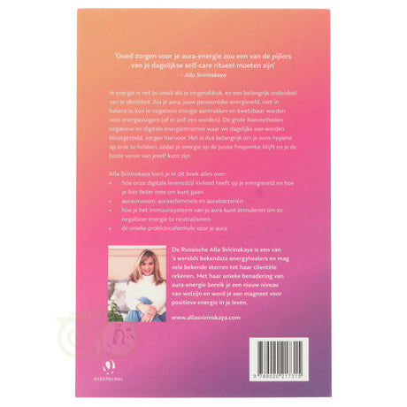 Aura energie Alla Svirinskaya achterkant – auravirussen immuunsysteem aura probiotica positieve energie – Webshop Danielle Forrer