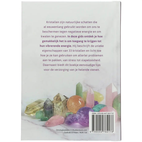 Basisgids kristallen - Astrid Carvel - achterkant boek hardcover – Webshop Danielle Forrer