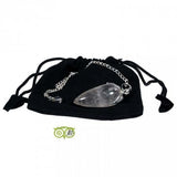 Lotus pendulum with rock crystal point
