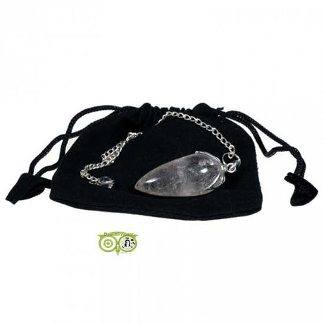 Lotuspendel mit Bergkristallspitze