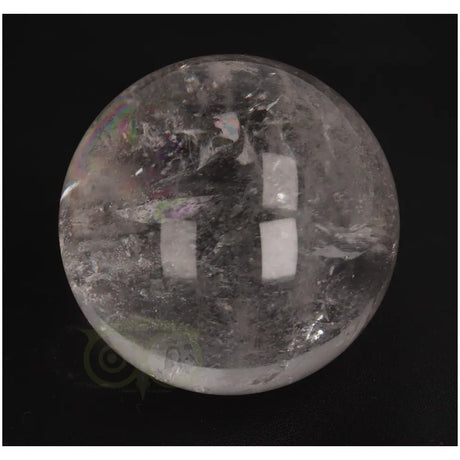 Bergkristal bol 372 gram nr. 11 – regenboogreflectie linksboven in helder kwarts – Brazilië – Webshop Danielle Forrer