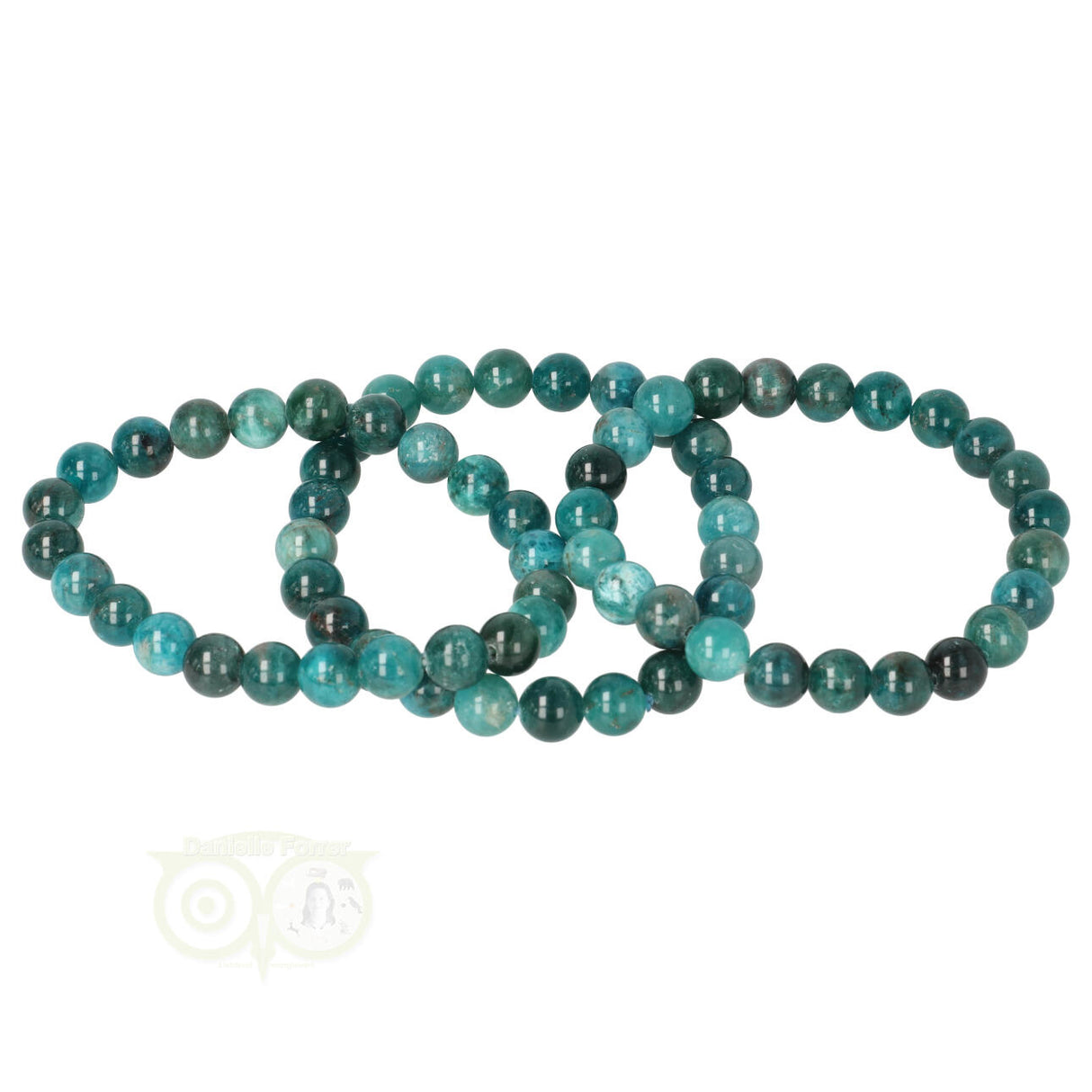 Blauwe Apatiet Armband 6 mm – 19 cm | Edelsteen armband