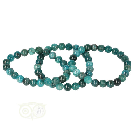 Blauwe Apatiet Armband 6 mm – 19 cm | Edelsteen armband