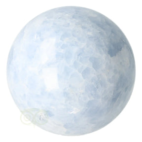 Blauwe calciet bol nr. 32 zacht blauw 8,92 cm 1044 gram Madagaskar – Webshop Danielle Forrer