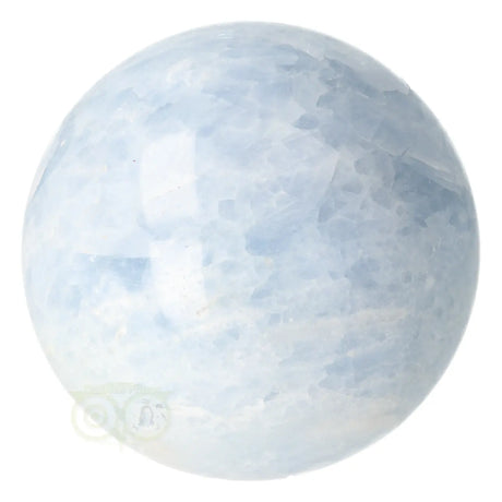 Blauwe calciet bol nr. 32 1044 gram keelchakra steen – detailopname – Webshop Danielle Forrer