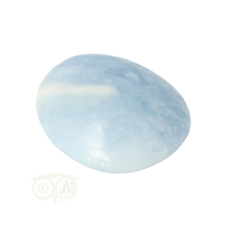 Blue Calcite palm stone No. 52 - 90 grams - Madagascar | Gemstone