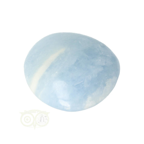 Blue Calcite palm stone No. 52 - 90 grams - Madagascar | Gemstone