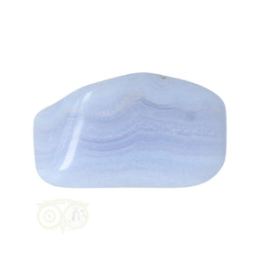 Blauwe Chalcedoon trommelsteen nr. 18 | Edelstenen avaloniet kopen