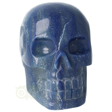 blauwe kwarts crystal skull 1072 gram uniek exemplaar