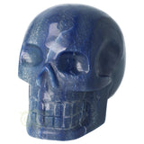 Blauwe kwarts kristallen schedel 1072 gram