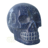Blauwe kwarts kristallen schedel 1.17 kg