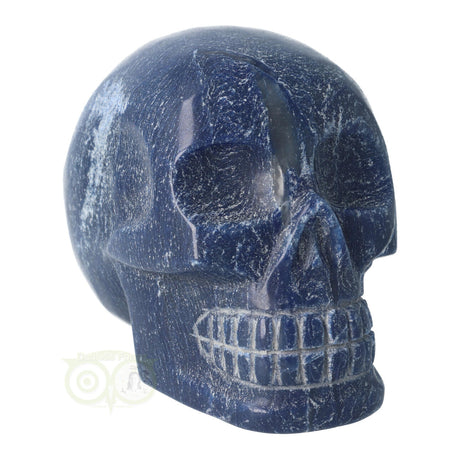Blauwe kwarts kristallen schedel 1.17 kg